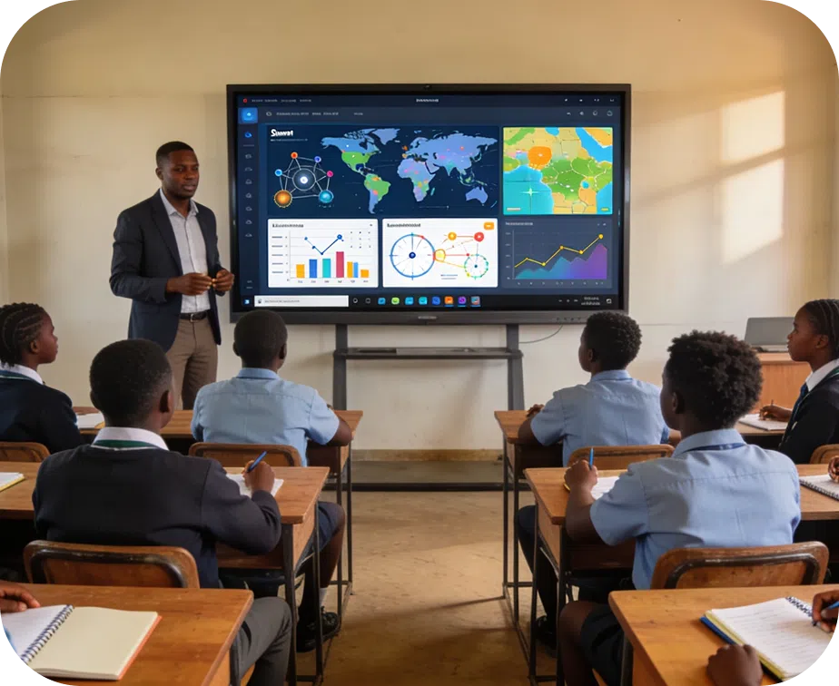 Track system usage across Kenya schools